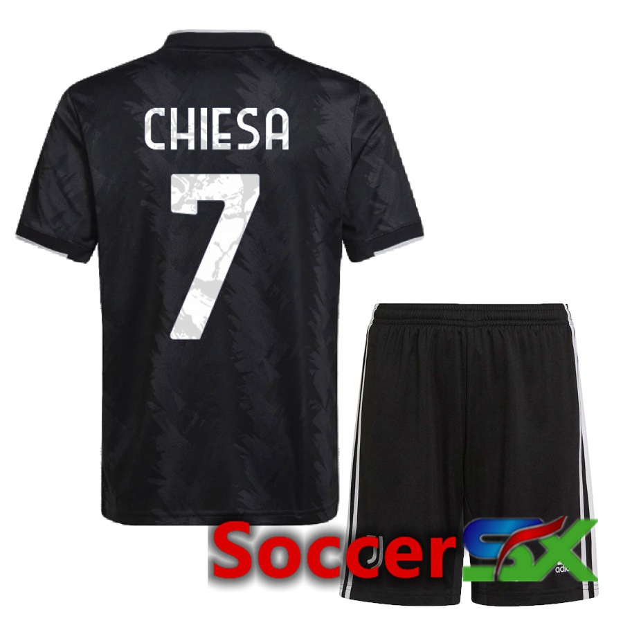 Juventus (Chiesa 7) Kids Away Jersey 2022/2023