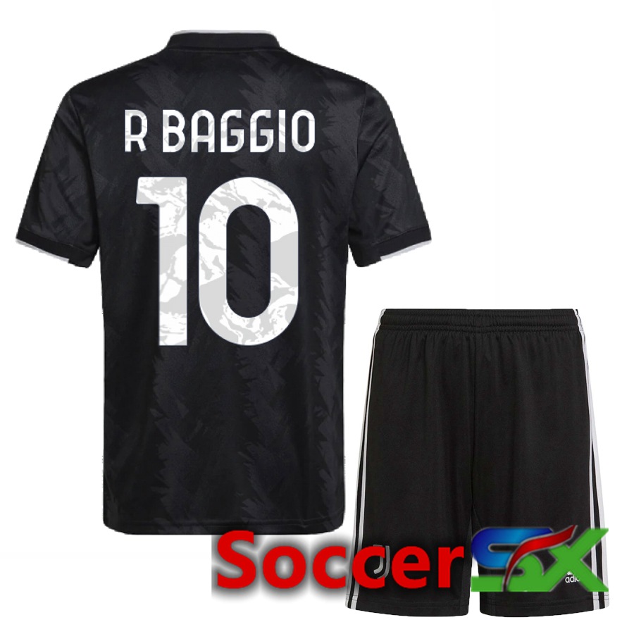 Juventus (R Baggio 10) Kids Away Jersey 2022/2023
