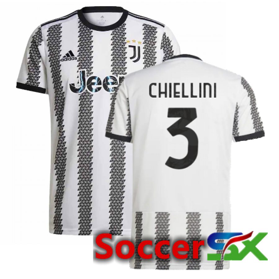 Juventus (Chiellini 3) Home Jersey 2022/2023
