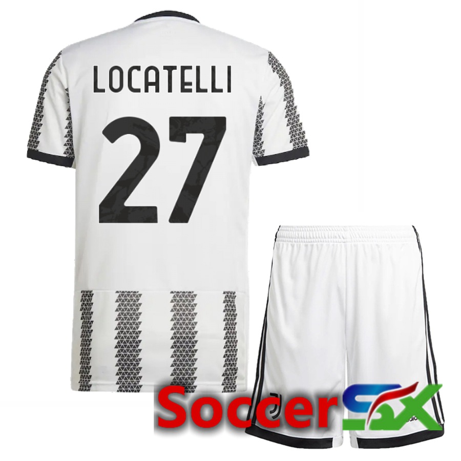 Juventus (Locatelli 27) Kids Home Jersey 2022/2023