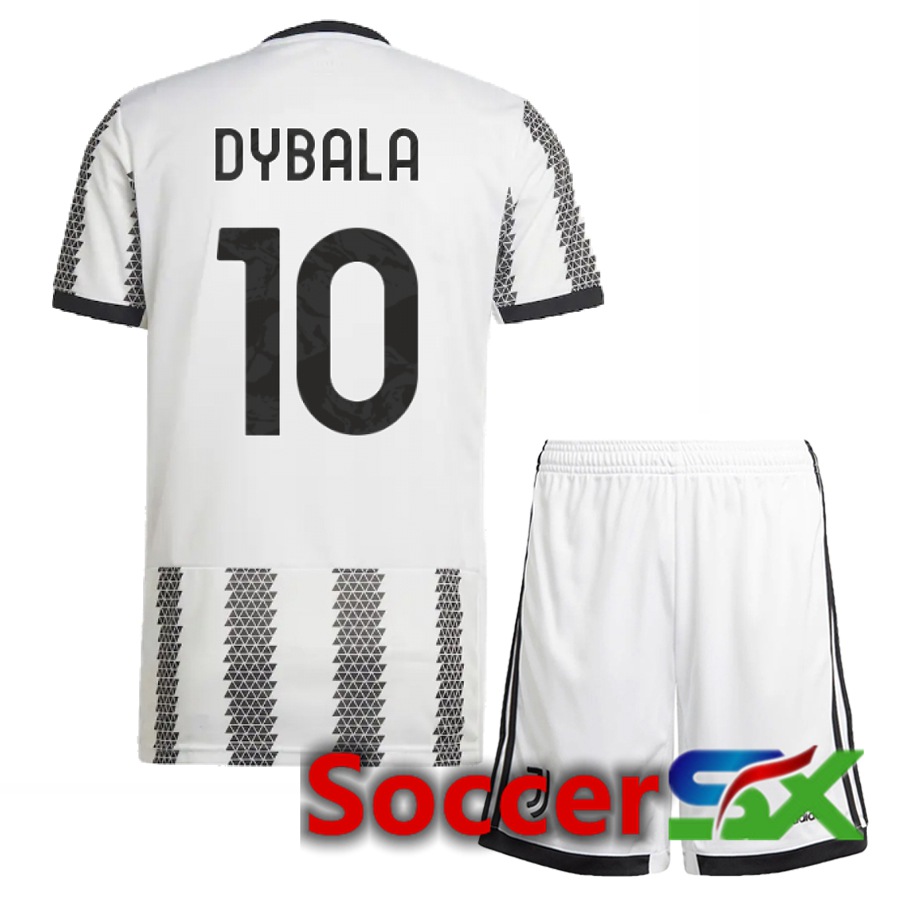 Juventus (Dybala 10) Kids Home Jersey 2022/2023