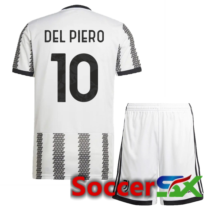 Juventus (Del Piero 10) Kids Home Jersey 2022/2023