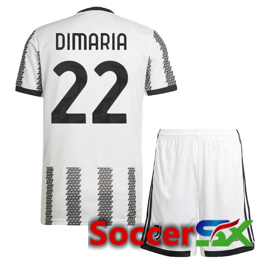 Juventus (Di Maria 22) Kids Home Jersey 2022/2023