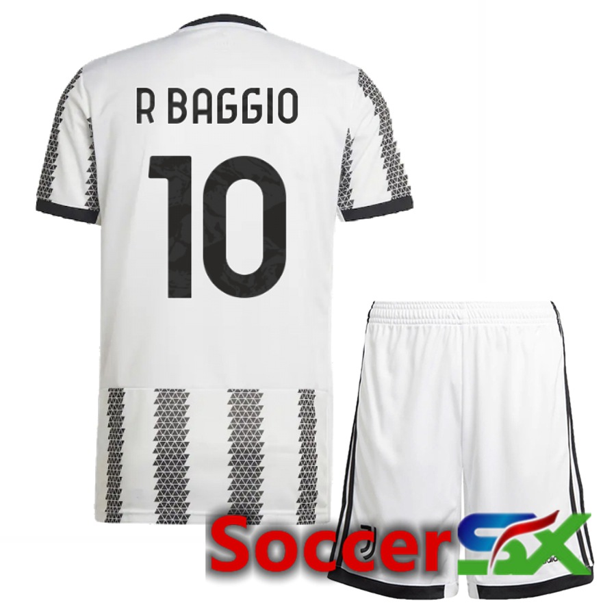 Juventus (R Baggio 10) Kids Home Jersey 2022/2023