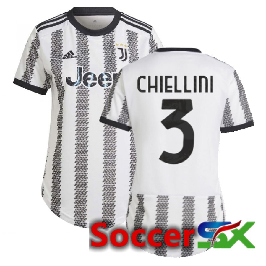 Juventus (Chiellini 3) Womens Home Jersey 2022/2023