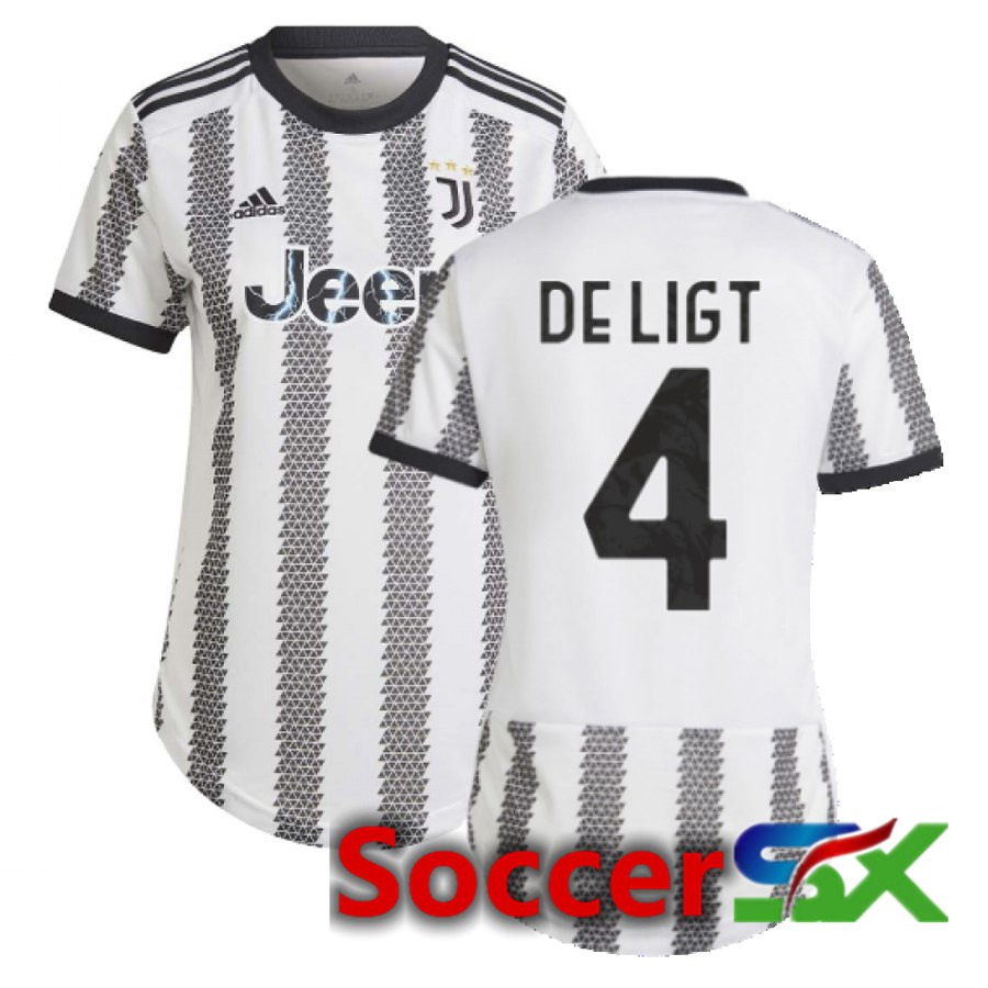 Juventus (De Ligt 4) Womens Home Jersey 2022/2023