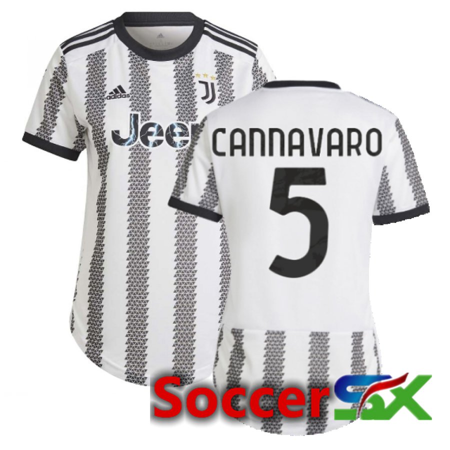 Juventus (Cannavaro 5) Womens Home Jersey 2022/2023