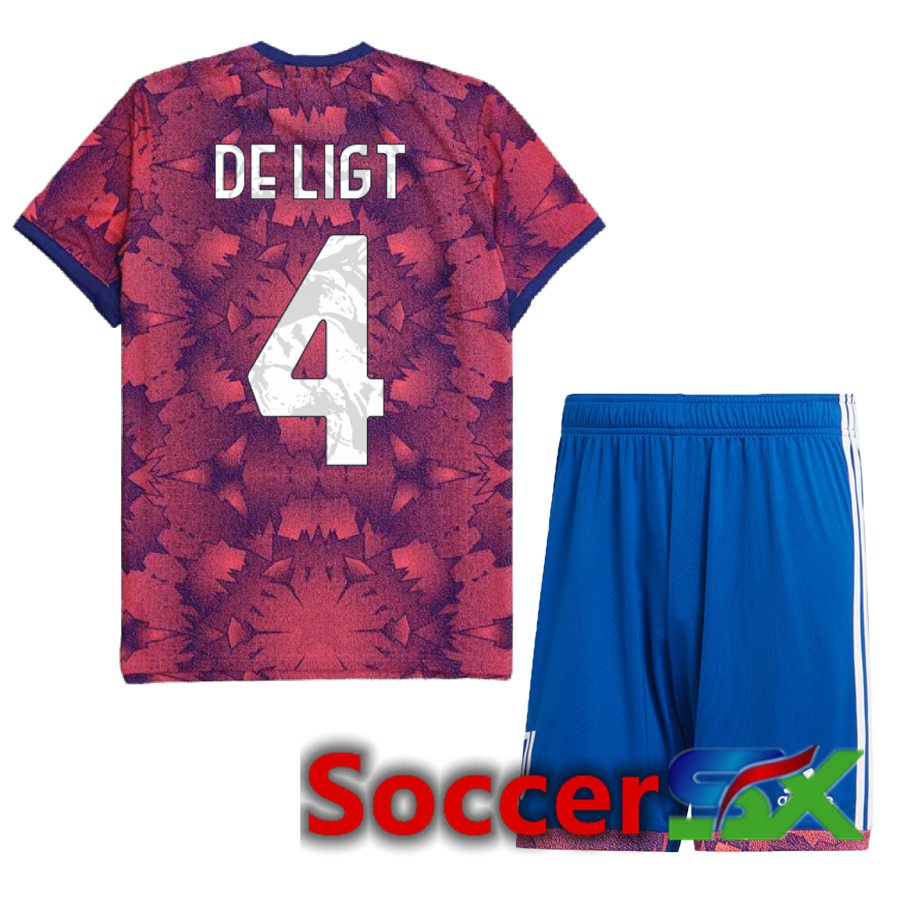 Juventus (De Ligt 4) Kids Third Jersey 2022/2023