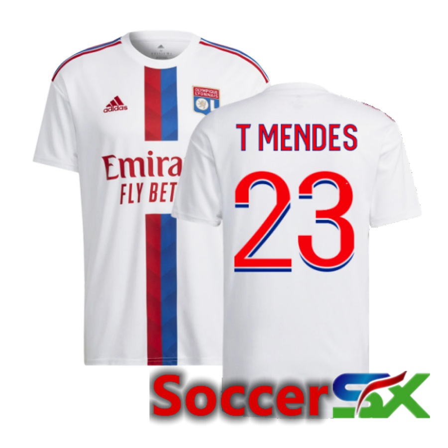 Olympique Lyon (T Mendes 23) Home Jersey 2022/2023