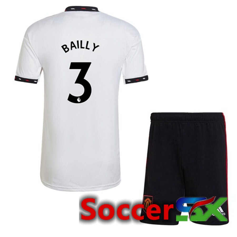 Manchester United (BAILLY 3) Kids Away Jersey 2022/2023