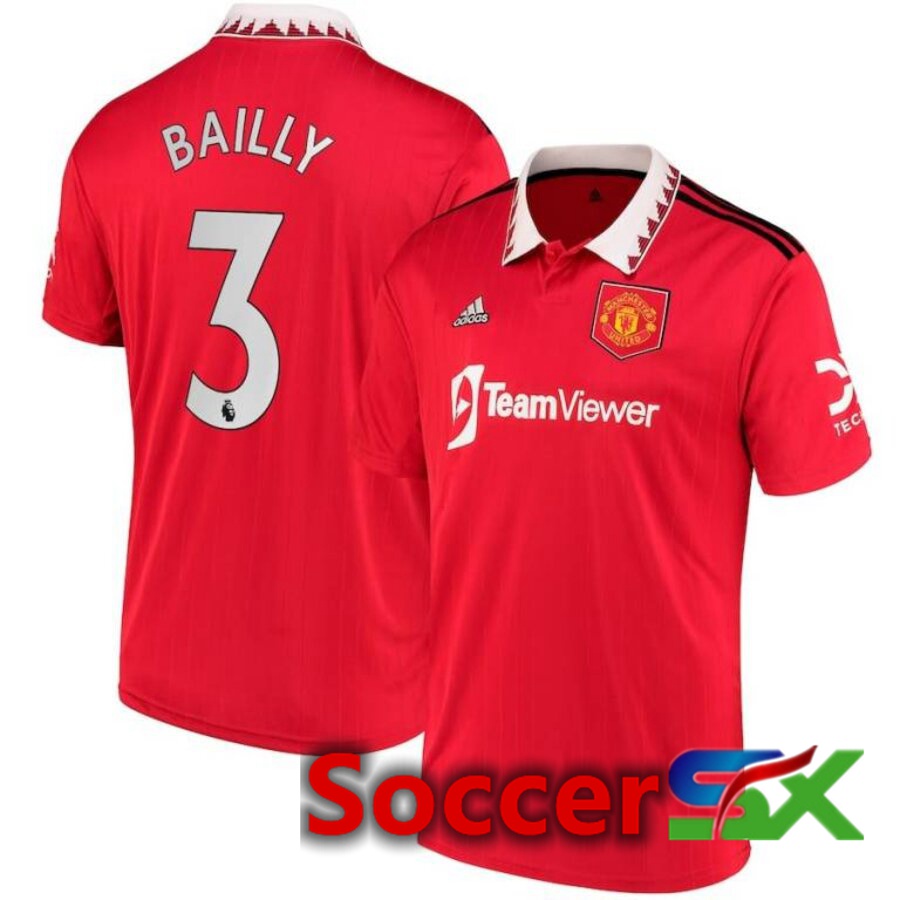 Manchester United (BAILLY 3) Home Jersey 2022/2023