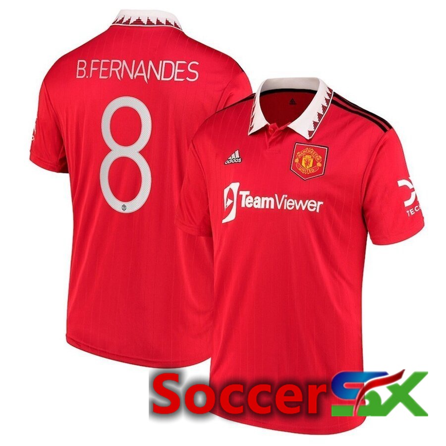 Manchester United (B. FERNANDES 8) Home Jersey 2022/2023