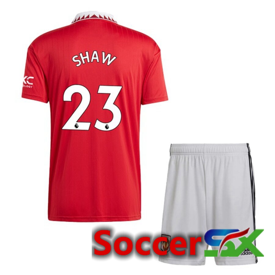 Manchester United (SHAW 23) Kids Home Jersey 2022/2023