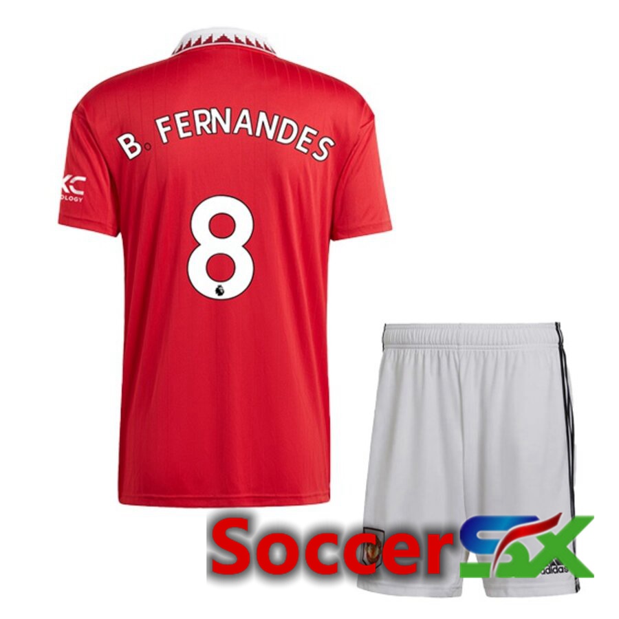 Manchester United (B. FERNANDES 8) Kids Home Jersey 2022/2023