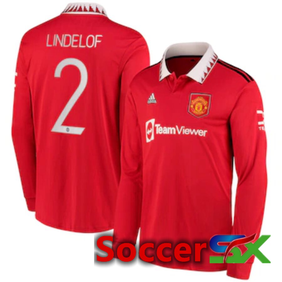 Manchester United (LINDELOF 2) Home Jersey Long sleeve 2022/2023
