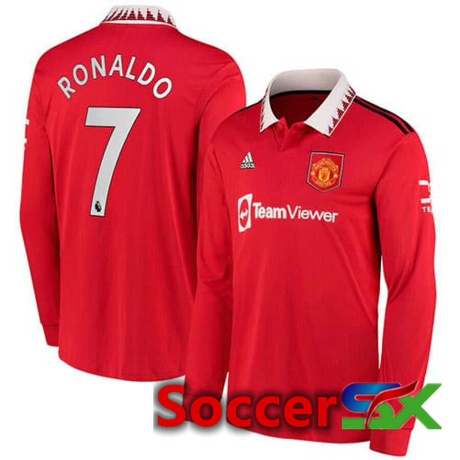 Manchester United (RONALDO 7) Home Jersey Long sleeve 2022/2023