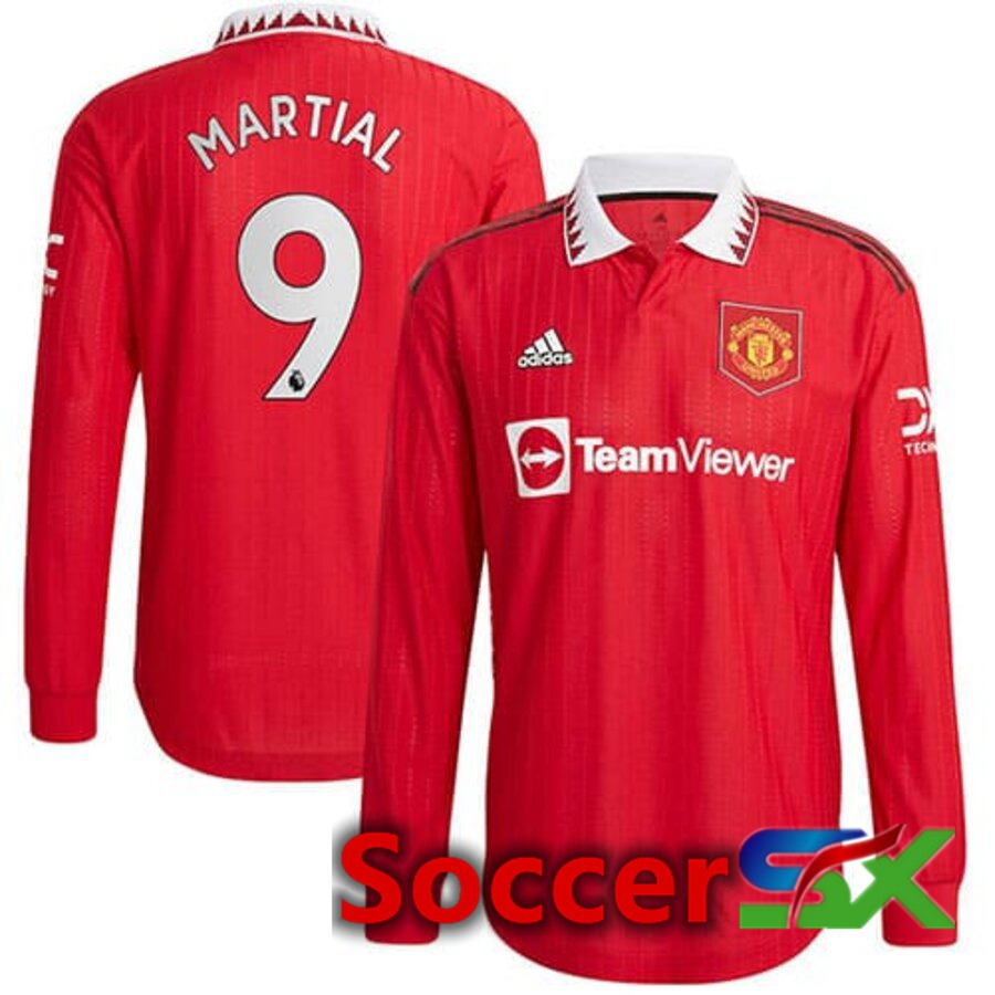 Manchester United (MARTIAL 9) Home Jersey Long sleeve 2022/2023
