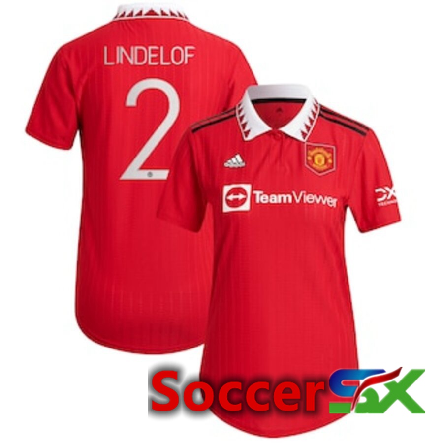 Manchester United (LINDELOF 2) Womens Home Jersey 2022/2023