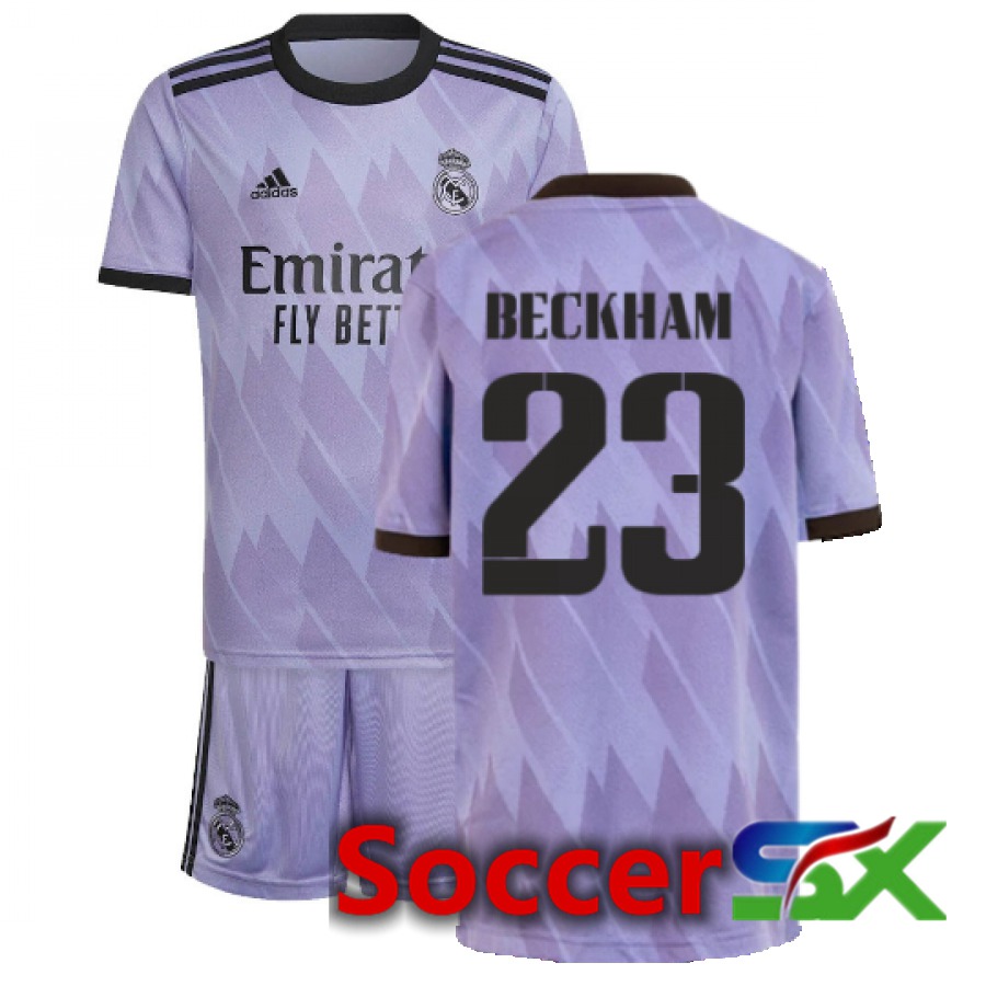 Real Madrid (Beckham 23) Kids Away Jersey 2022/2023