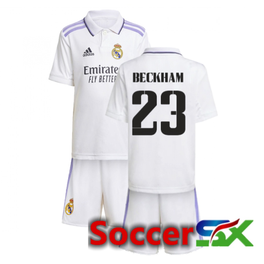 Real Madrid (Beckham 23) Kids Home Jersey 2022/2023