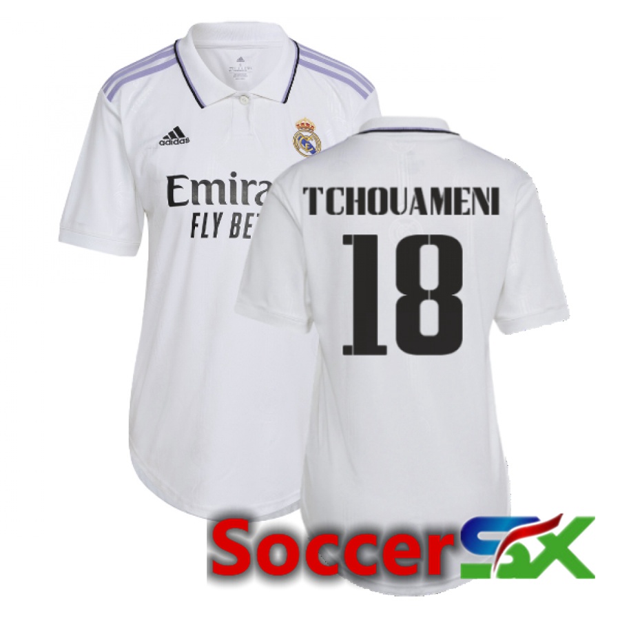 Real Madrid (Tchouameni 18) Womens Home Jersey 2022/2023