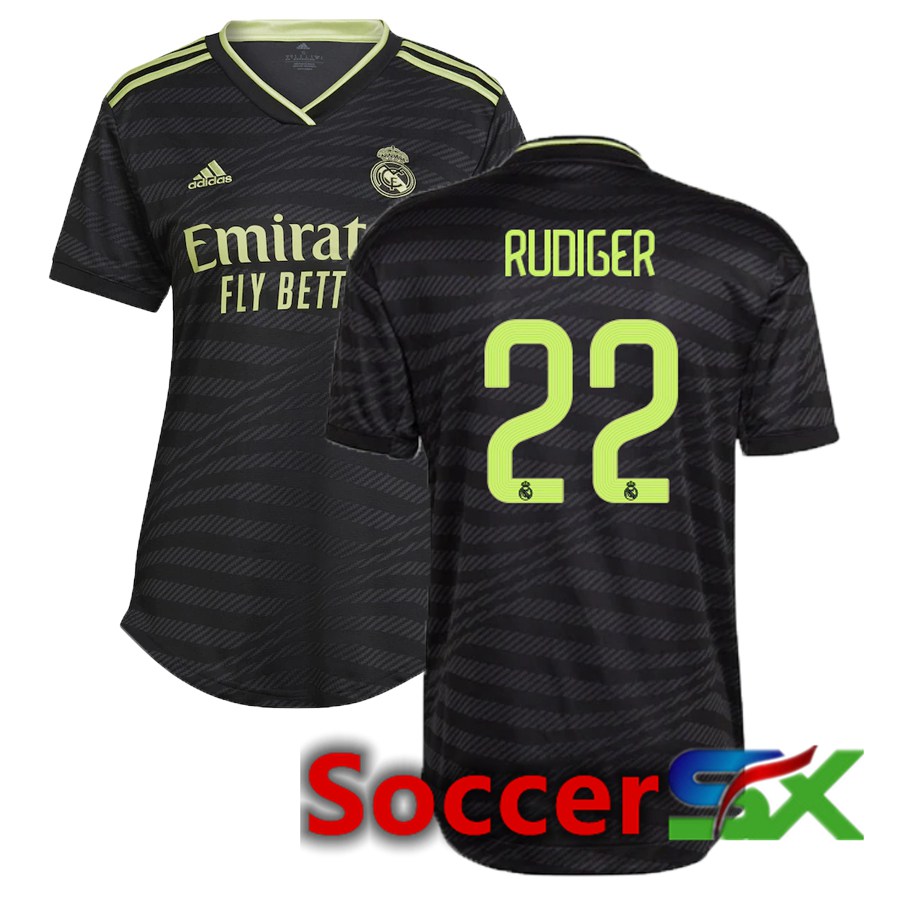 Real Madrid (Rudiger 22) Womens Third Jersey 2022/2023