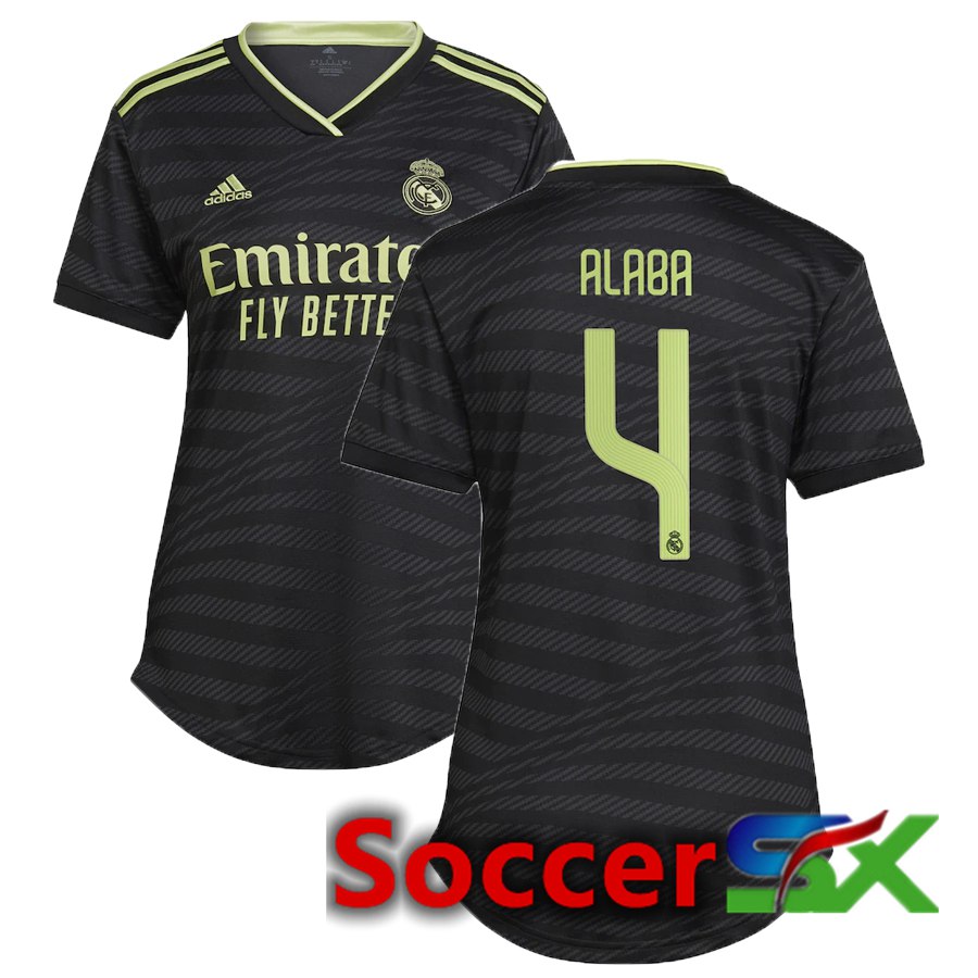 Real Madrid (Alaba 4) Womens Third Jersey 2022/2023