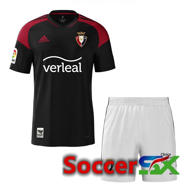 CA Osasuna Kids Away Jersey Black 2022/2023