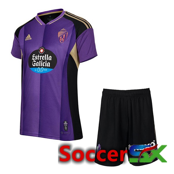 Real Valladolid Kids Away Jersey Purple 2022/2023