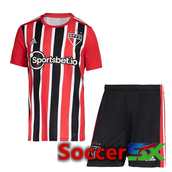 Sao Paulo FC Kids Away Jersey Red 2022/2023