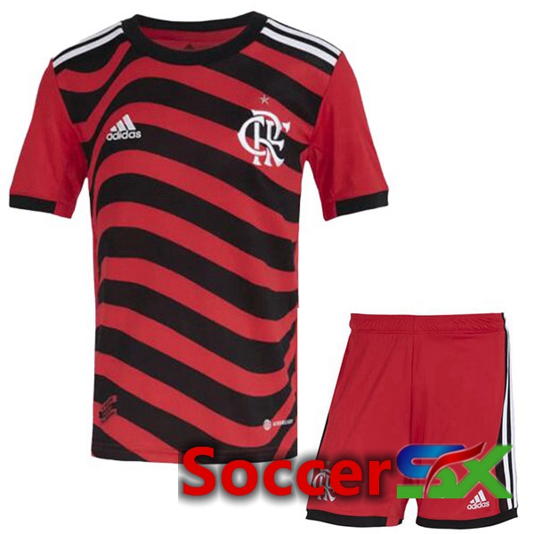 Flamengo Kids Third Jersey Red 2022/2023
