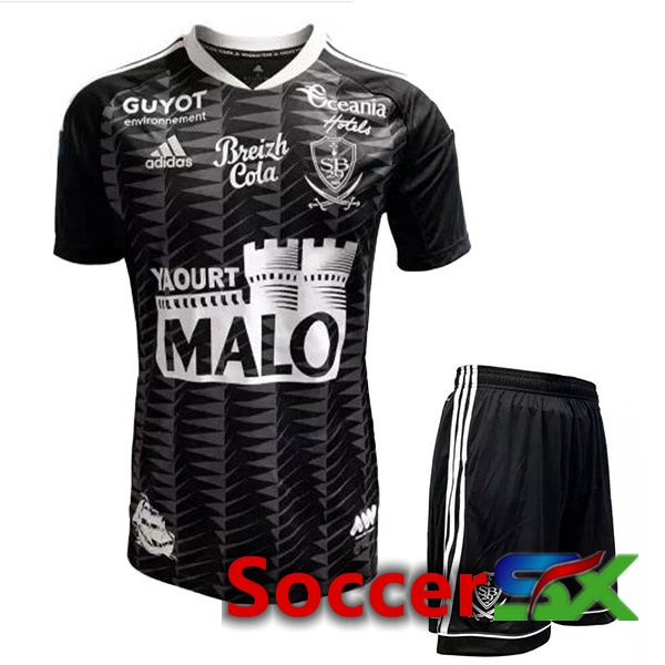 Stade Brestois Kids Third Jersey Black 2022/2023