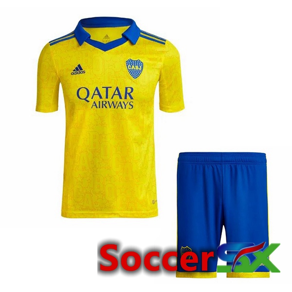 Boca Juniors Kids Third Jersey Yellow 2022/2023