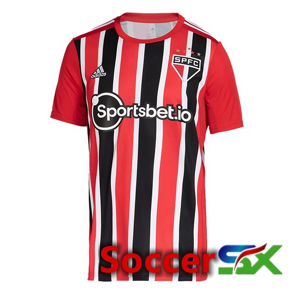 Sao Paulo FC Away Jersey Red 2022/2023