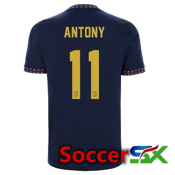 AFC Ajax (Antony 11) Away Jersey Black 2022/2023