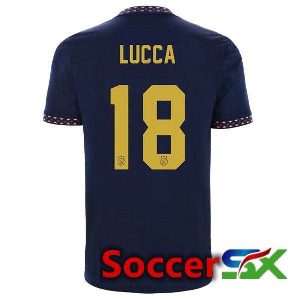 AFC Ajax (Lucca 18) Away Jersey Black 2022/2023