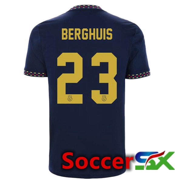 AFC Ajax (Berghuis 23) Away Jersey Black 2022/2023