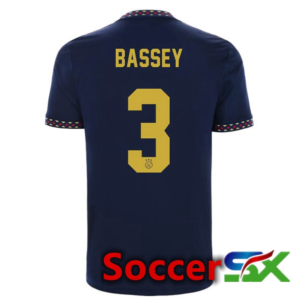 AFC Ajax (Bassey 3) Away Jersey Black 2022/2023