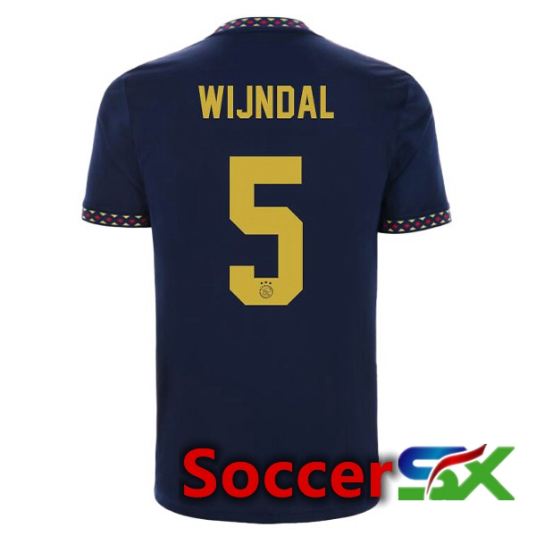 AFC Ajax (Wijndal 5) Away Jersey Black 2022/2023