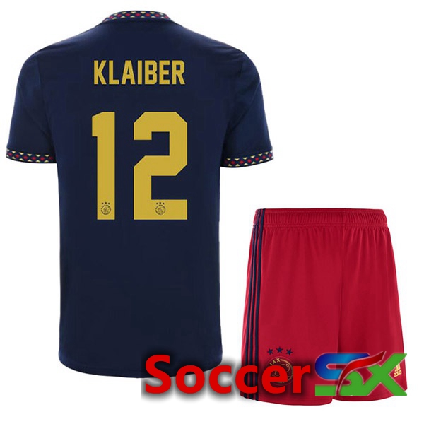 AFC Ajax (Klaiber 12) Kids Away Jersey Black 2022/2023