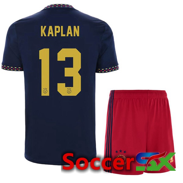 AFC Ajax (Kaplan 13) Kids Away Jersey Black 2022/2023