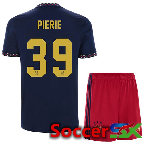 AFC Ajax (Pierie 39) Kids Away Jersey Black 2022/2023