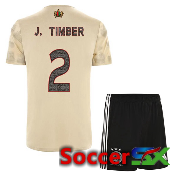 AFC Ajax (J. Timber 2) Kids Third Jersey Brown 2022/2023