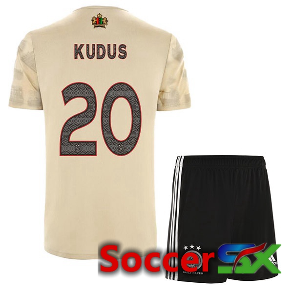 AFC Ajax (Kudus 20) Kids Third Jersey Brown 2022/2023