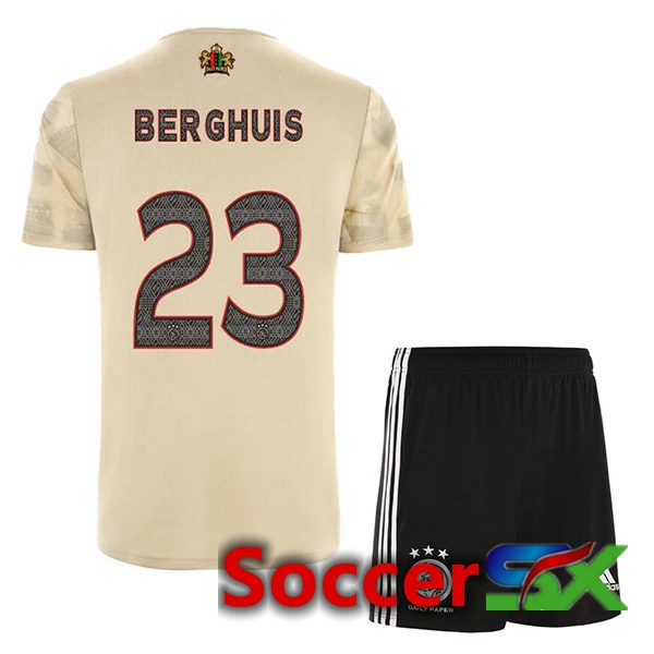 AFC Ajax (Berghuis 23) Kids Third Jersey Brown 2022/2023