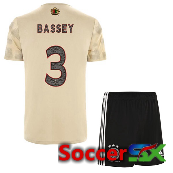 AFC Ajax (Bassey 3) Kids Third Jersey Brown 2022/2023