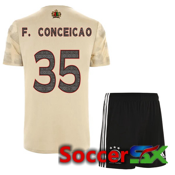 AFC Ajax (F. Conceicao 35) Kids Third Jersey Brown 2022/2023