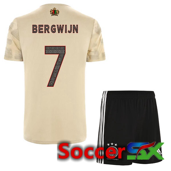 AFC Ajax (Bergwijn 7) Kids Third Jersey Brown 2022/2023