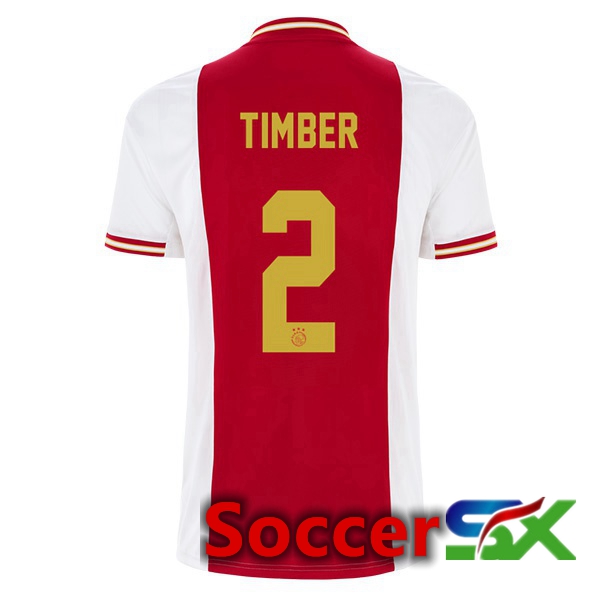 AFC Ajax (Timber 2) Home Jersey White Red 2022 2023