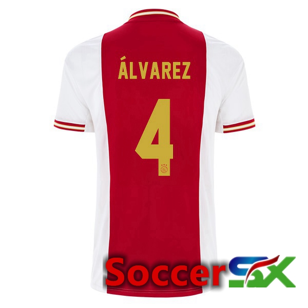 AFC Ajax (Álvarez 4) Home Jersey White Red 2022 2023